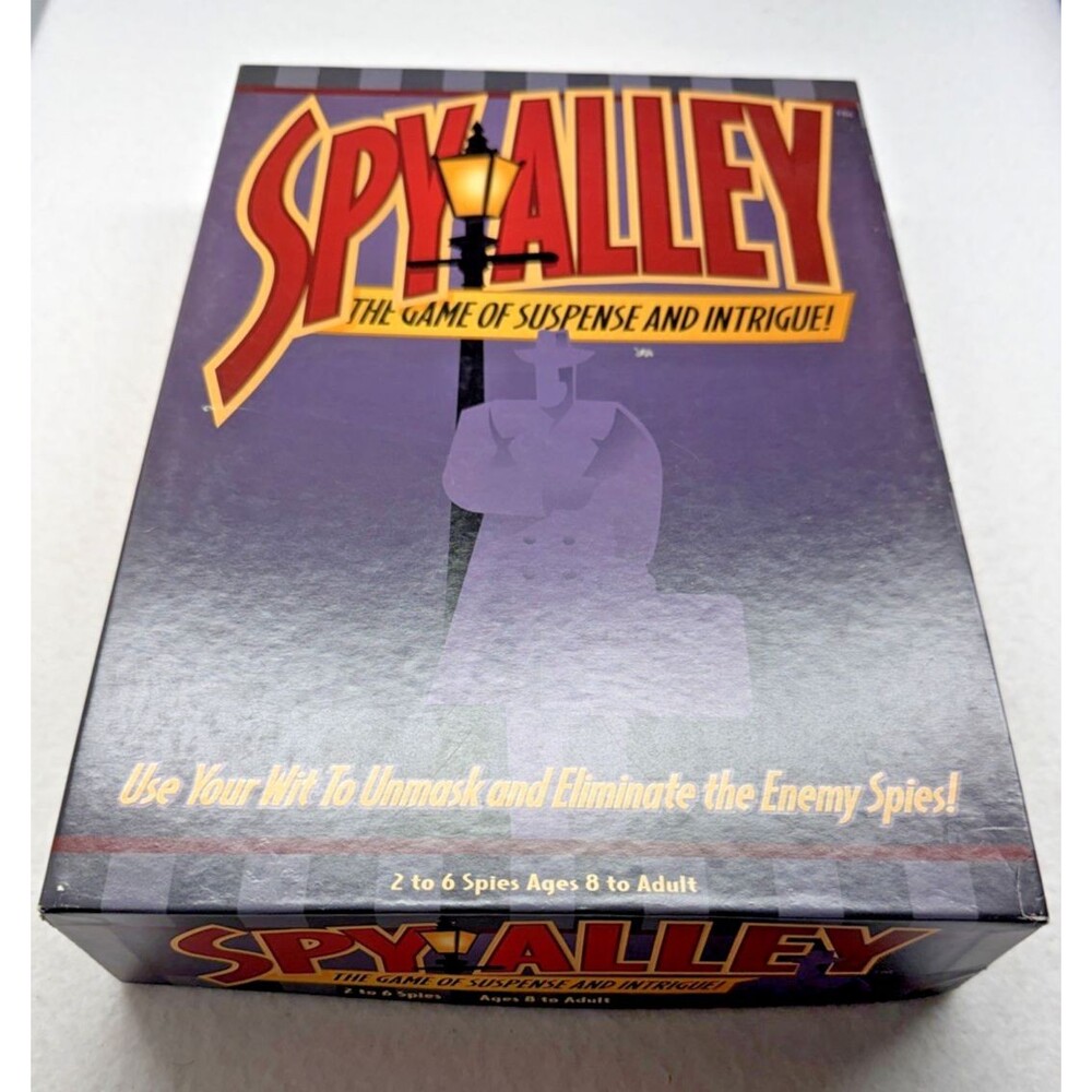 Spy Alley Board Game Mensa Award Hidden Identity Complete 2-6 Players Made USA